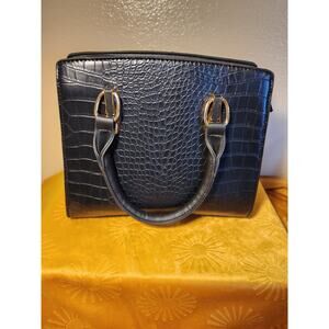 La Terre Fashion Black Satchel/ Handbag New Without Tags
